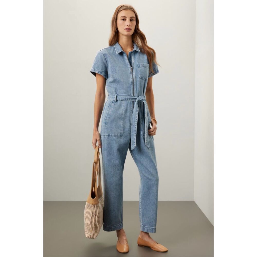Splendid Erika Denim Jumpsuit size XL 📦